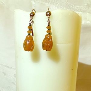 Monkey earrings